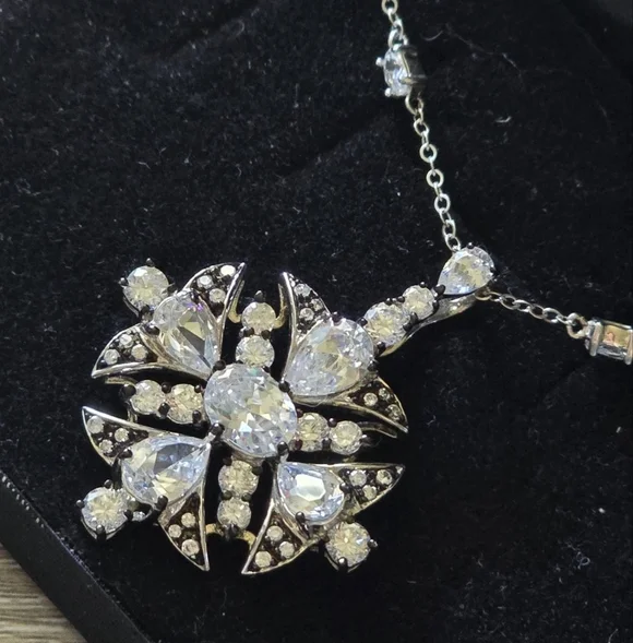 Elegant Silver Pendant Necklace The Real Collectibles By Adrienne - Picture 4 of 10